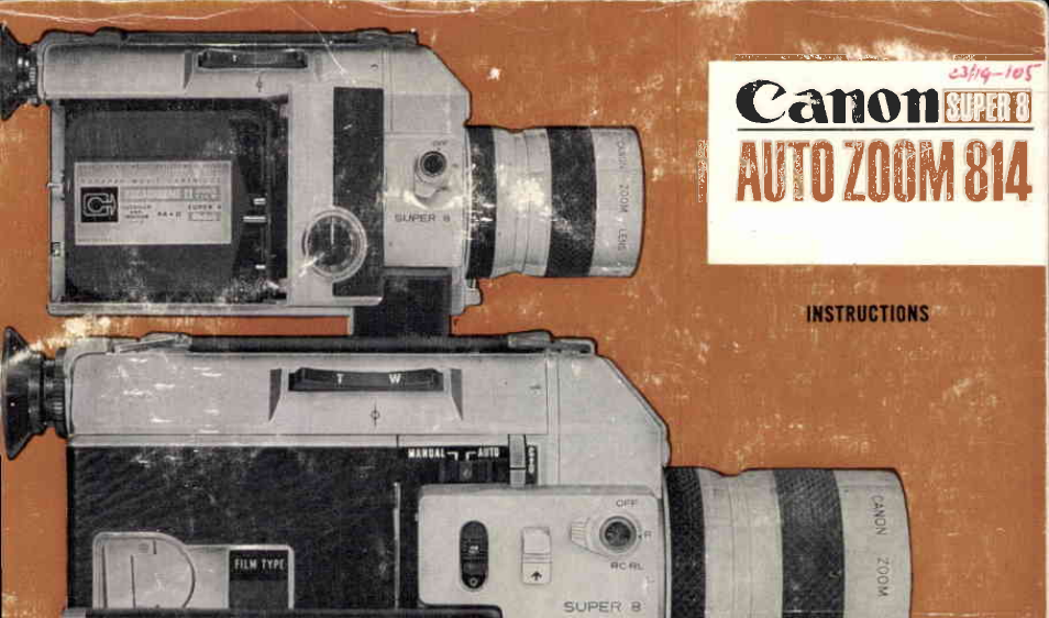 Canon Super 8 814 User Manual | 59 pages
