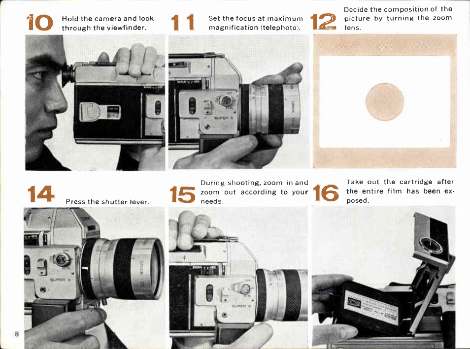 Main features of canon auto zoom 814 | Canon Super 8 814 User Manual | Page 10 / 59