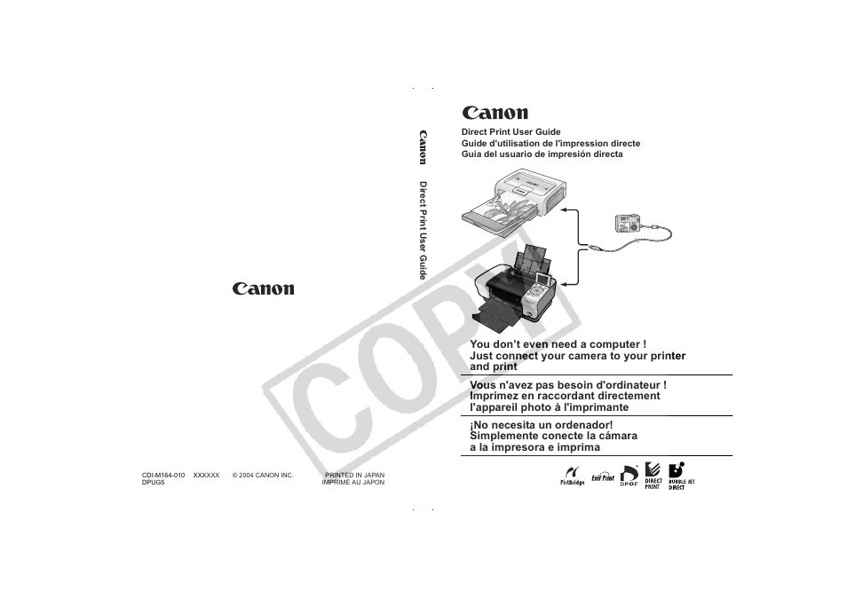 Canon CDI-M164-010 User Manual | 54 pages