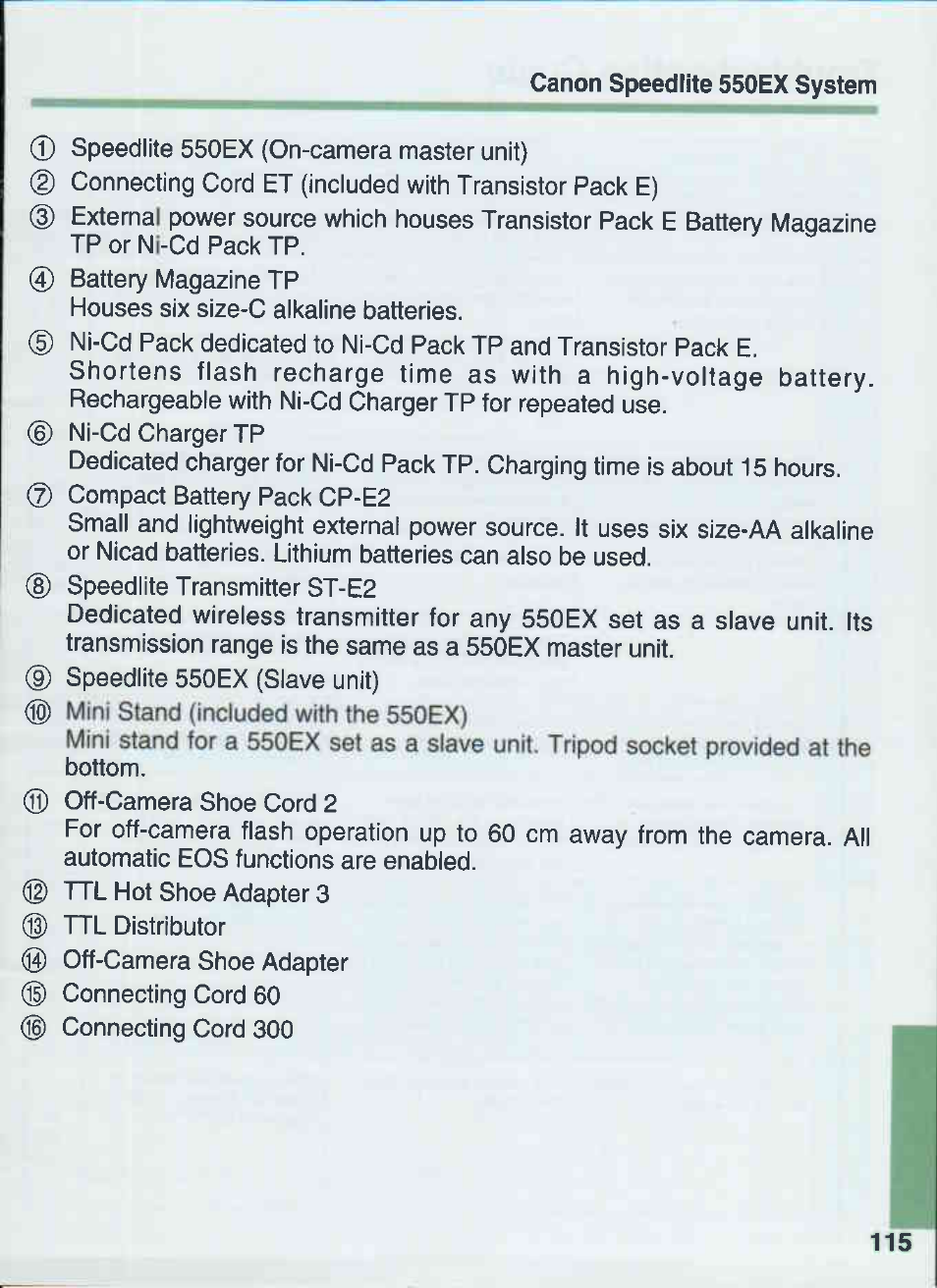 Canon 550EX User Manual | Page 115 / 128