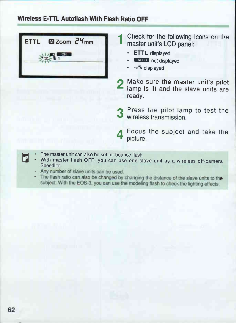 Canon 550EX User Manual | Page 62 / 128