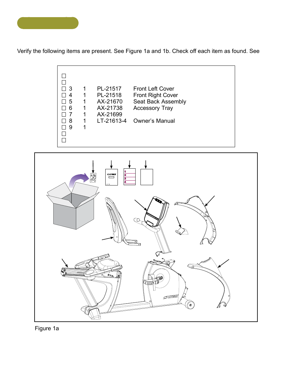 750r assembly | Cybex 750C Cycle Bike User Manual | Page 27 / 58