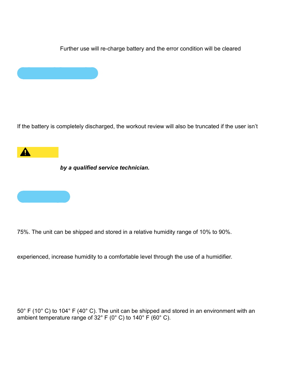 Rechargeable battery, Environment | Cybex 750C Cycle Bike User Manual | Page 51 / 58