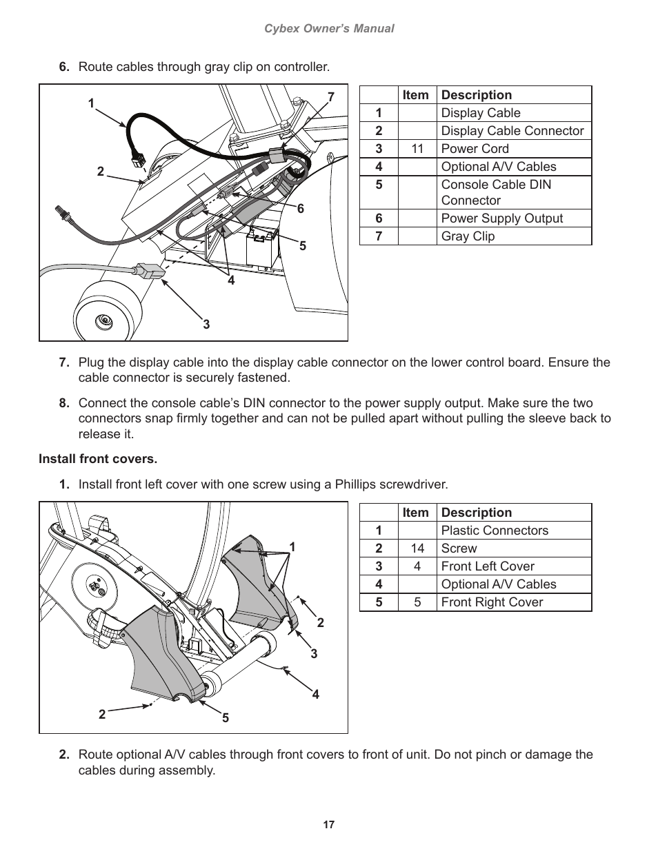 Cybex 770C Cycle Bike User Manual | Page 17 / 76