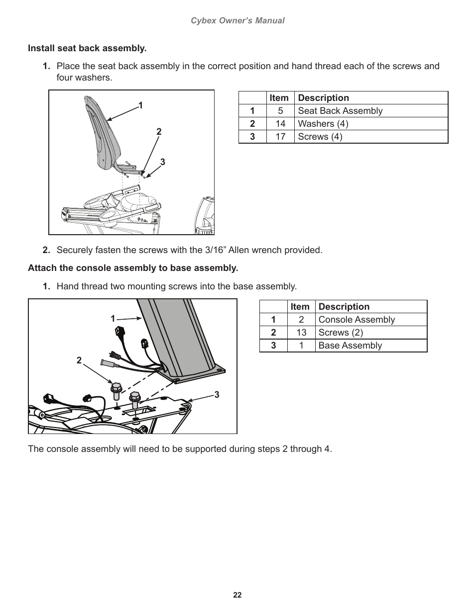 Cybex 770C Cycle Bike User Manual | Page 22 / 76