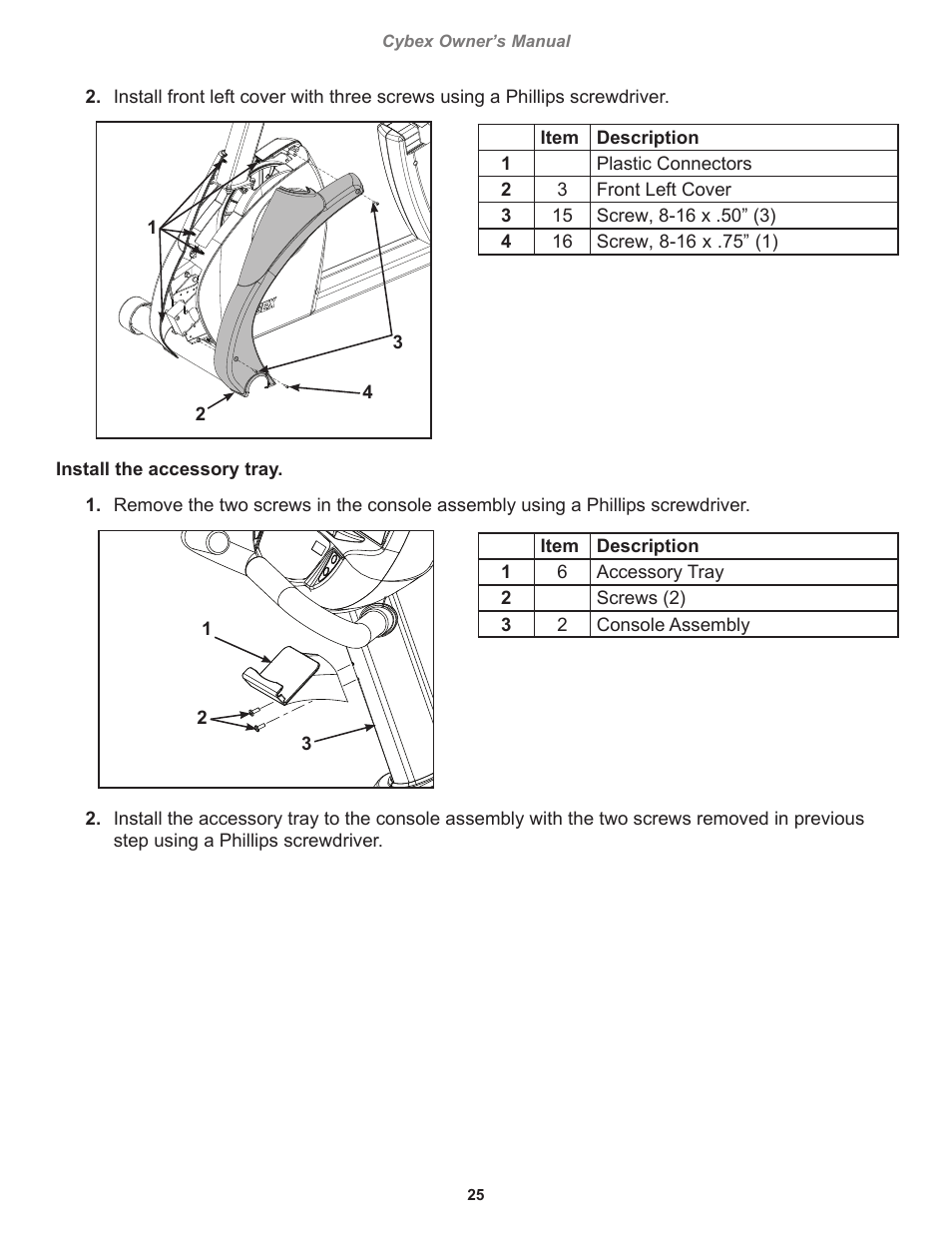 Cybex 770C Cycle Bike User Manual | Page 25 / 76