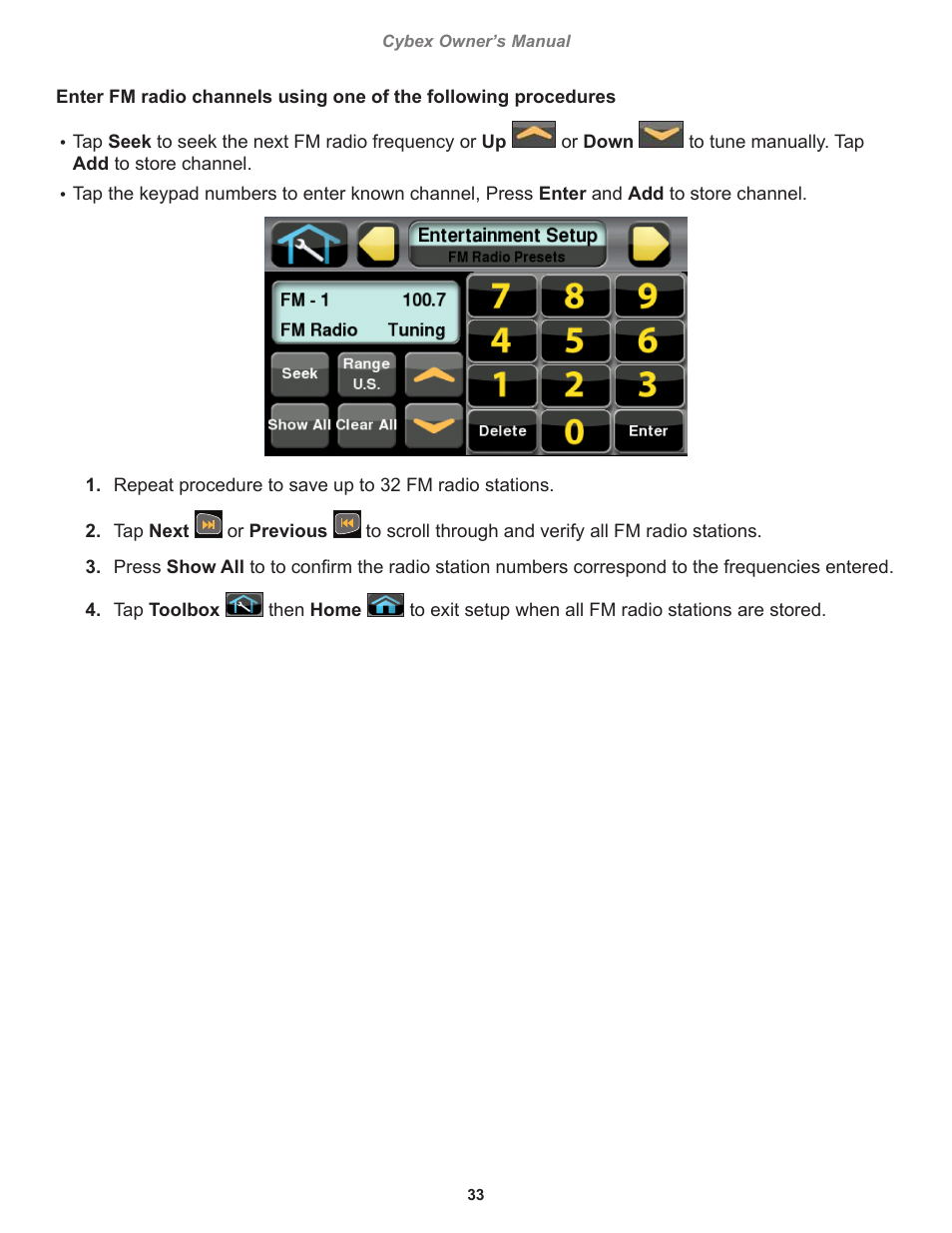 Cybex 770C Cycle Bike User Manual | Page 33 / 76