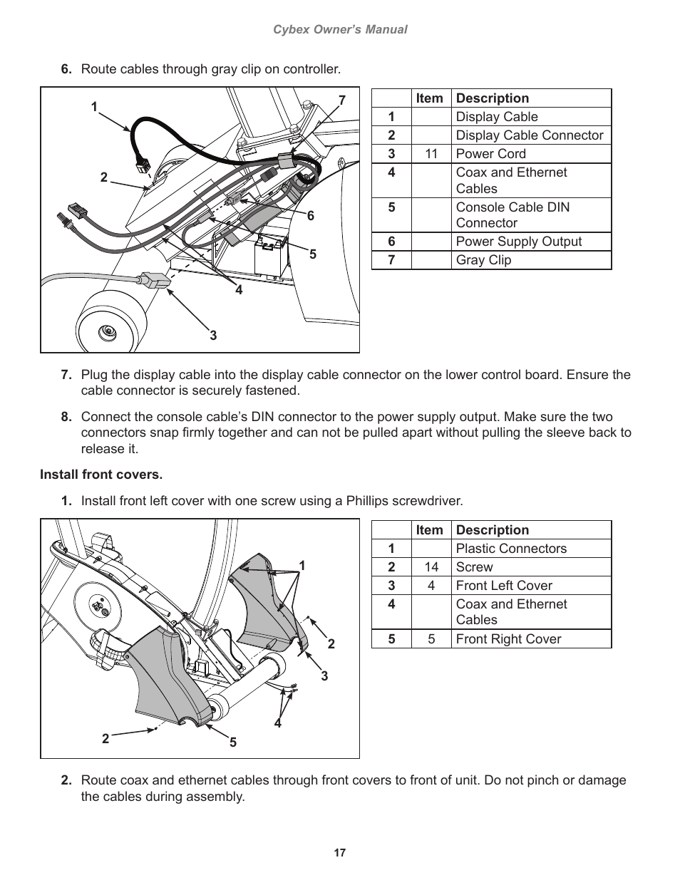 Cybex 770C Cycle Cybex GO User Manual | Page 17 / 68