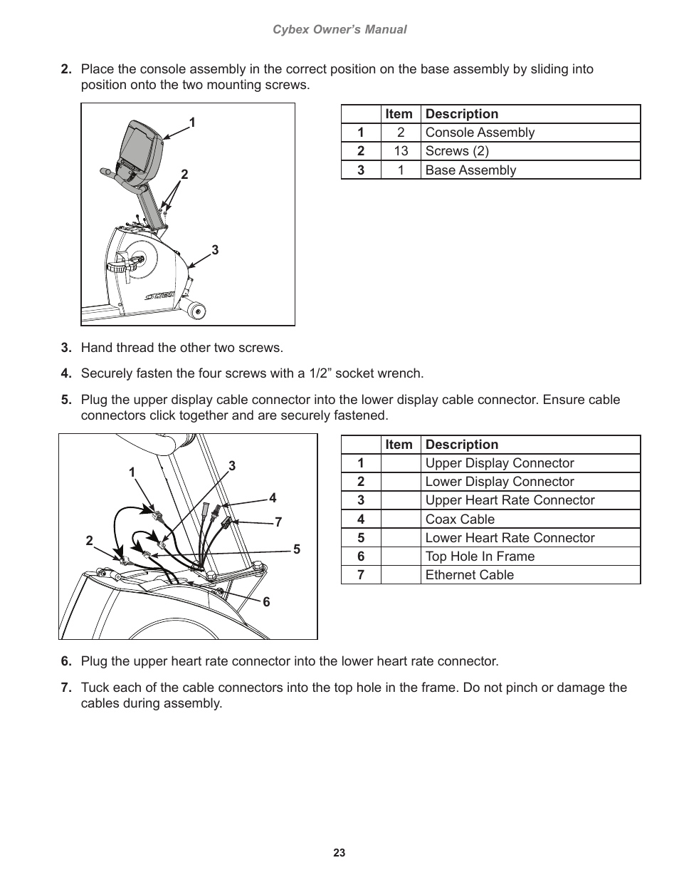 Cybex 770C Cycle Cybex GO User Manual | Page 23 / 68