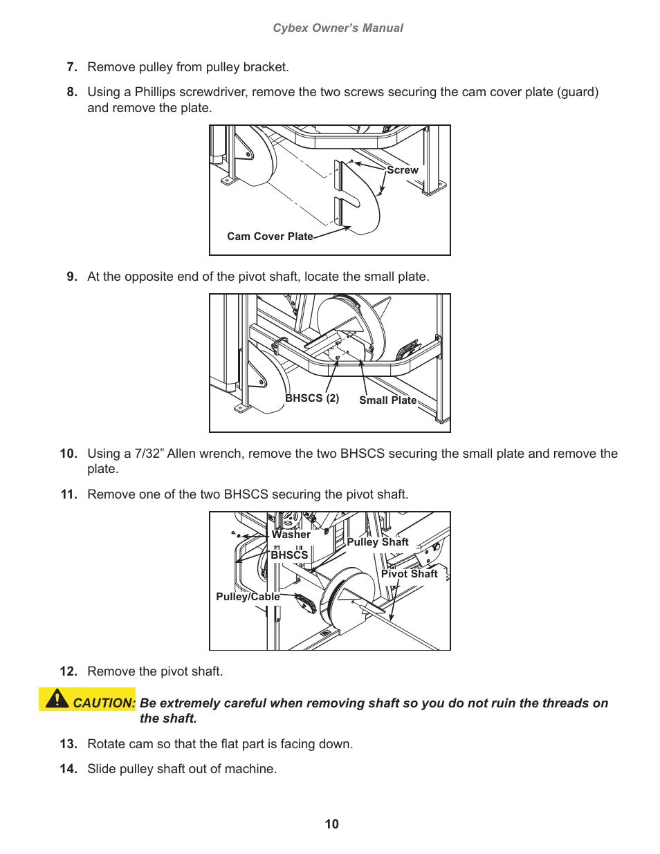 Cybex 11030 Eagle Row User Manual | Page 10 / 32