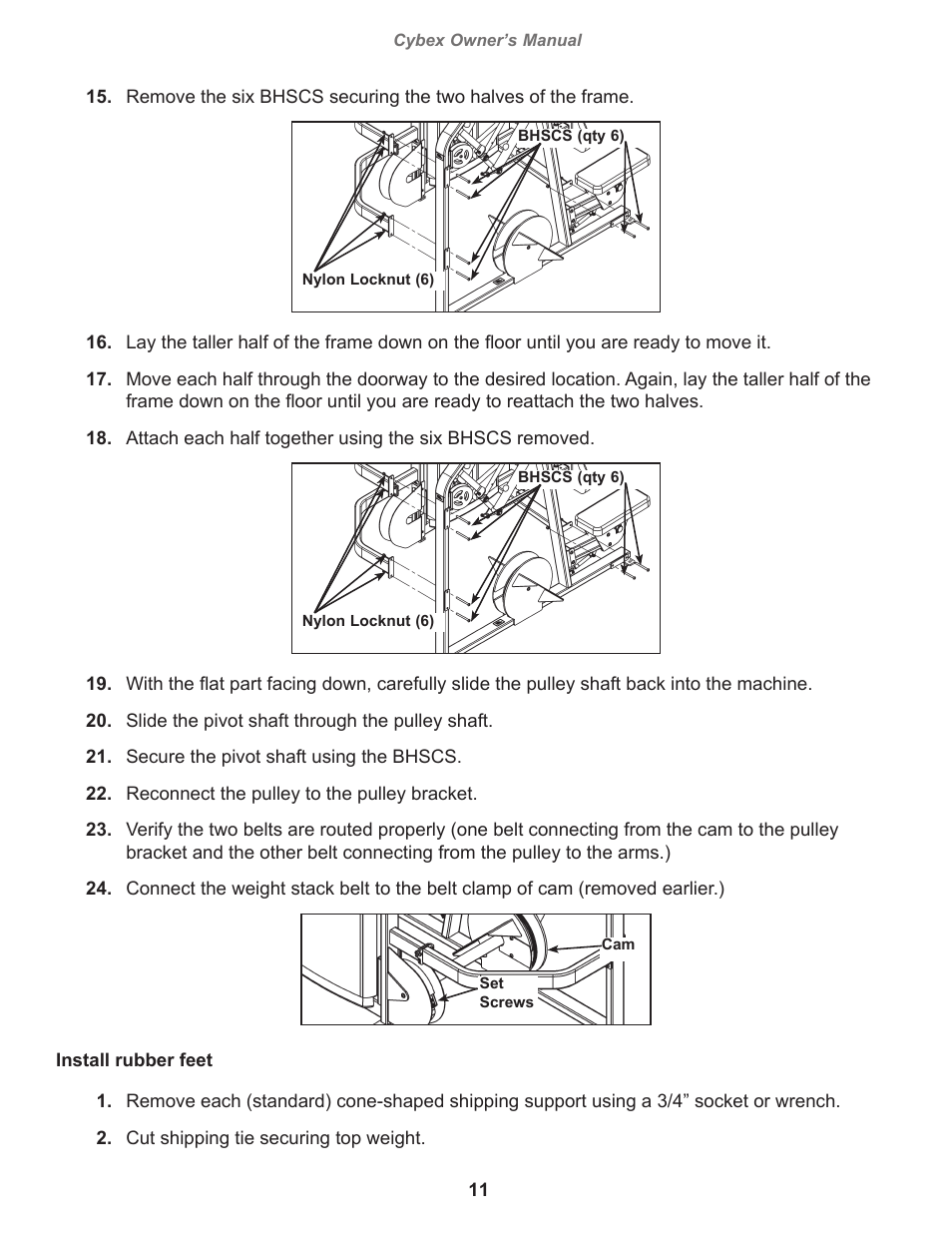 Cybex 11030 Eagle Row User Manual | Page 11 / 32
