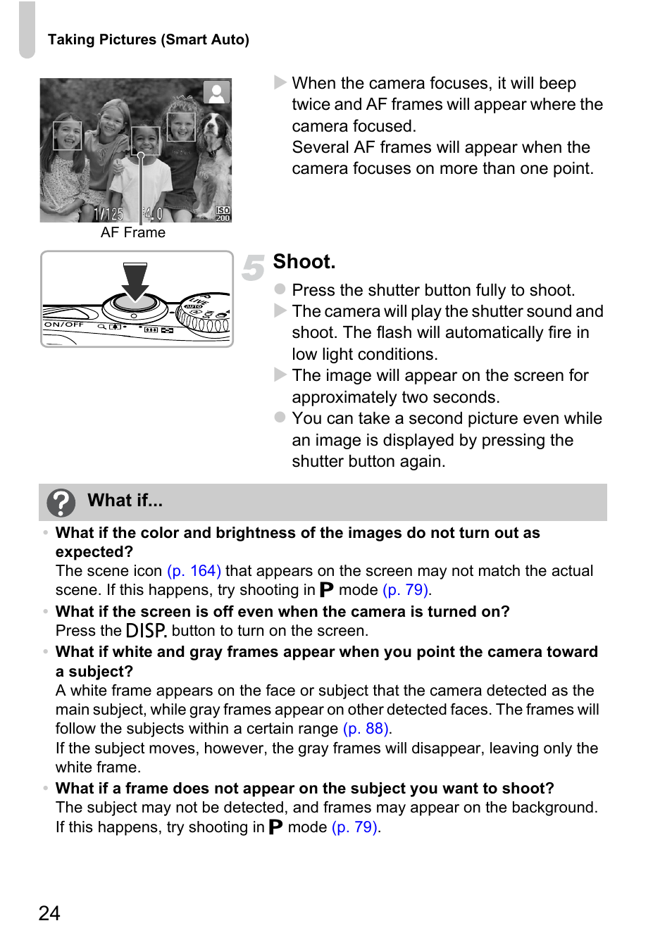 Shoot | Canon A1200 User Manual | Page 24 / 184