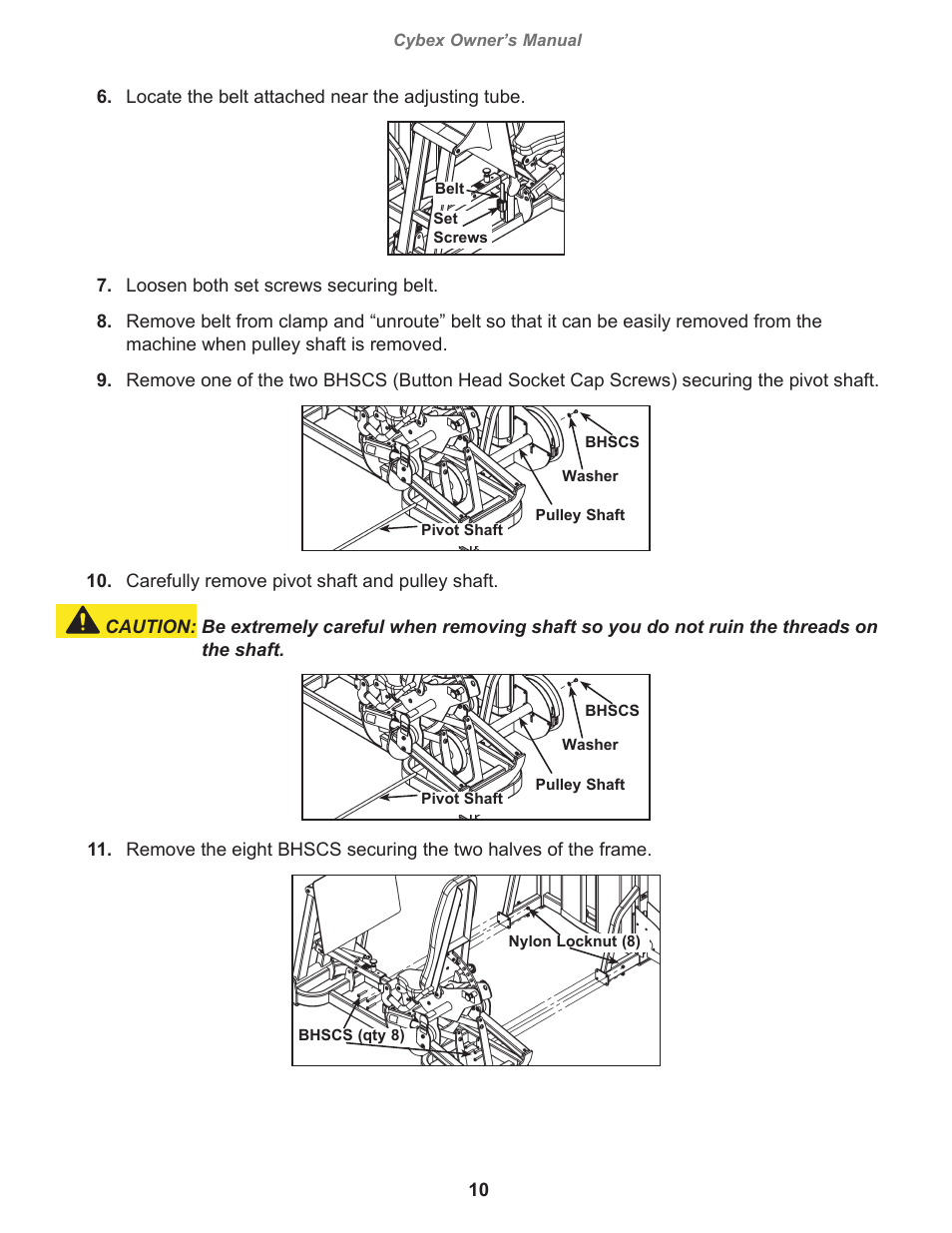 Cybex 11040 Eagle Leg Press User Manual | Page 10 / 30