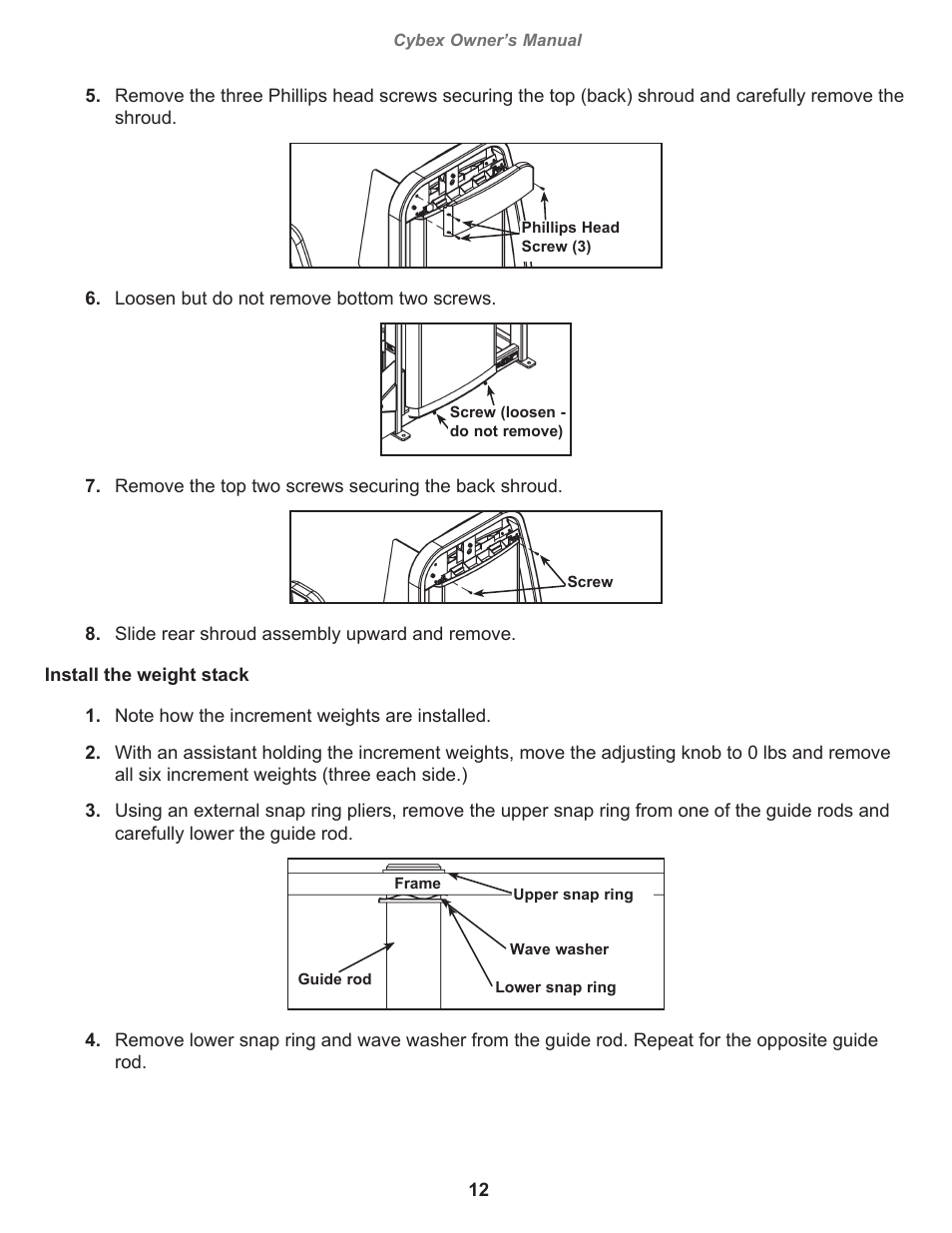 Cybex 11040 Eagle Leg Press User Manual | Page 12 / 30