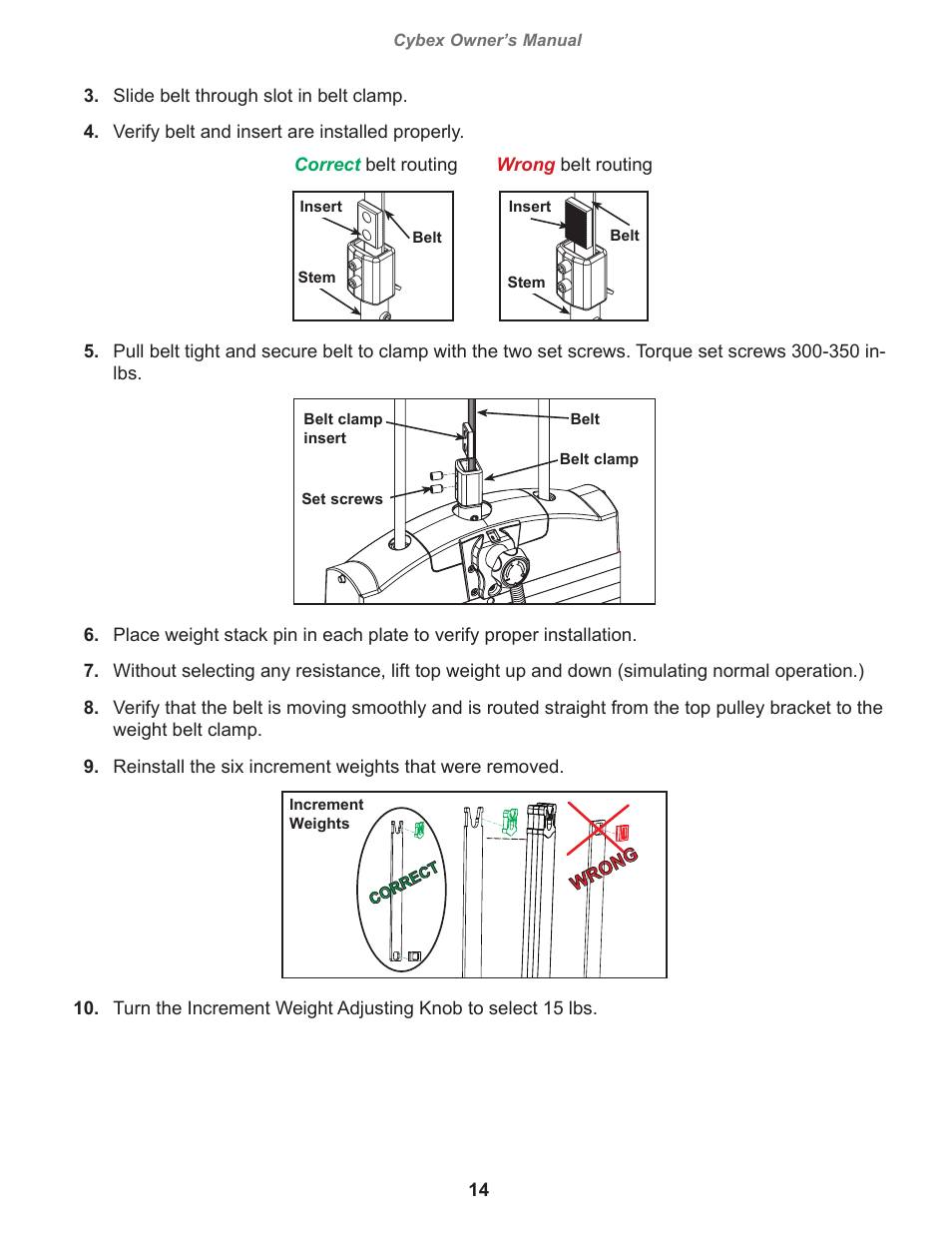 Cybex 11040 Eagle Leg Press User Manual | Page 14 / 30