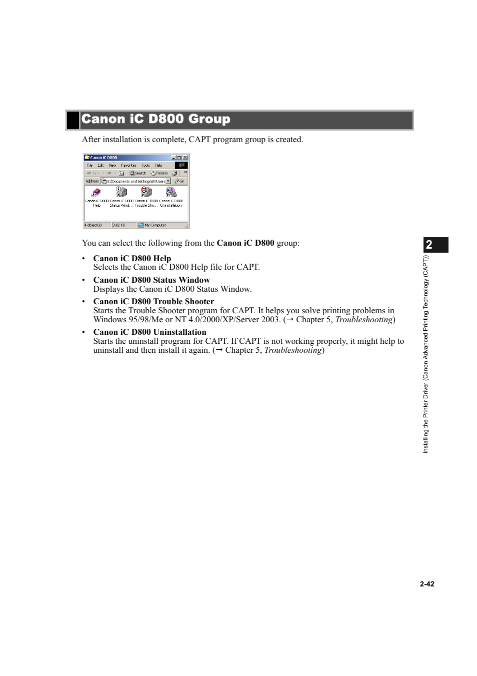 Canon ic d800 group, Canon ic d800 group -42 | Canon IMAGECLASS D800 User Manual | Page 53 / 120