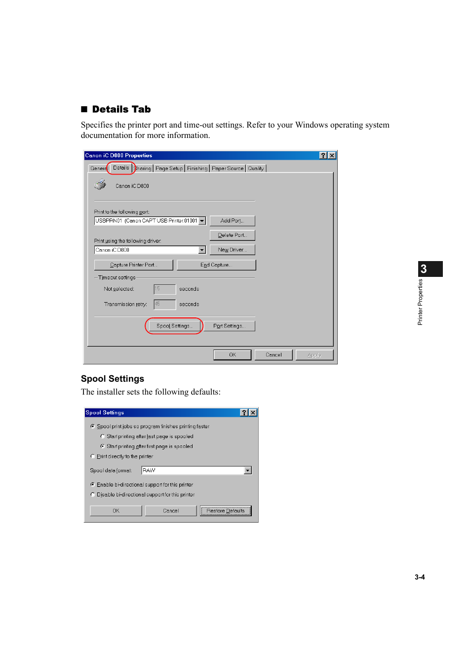 Details tab | Canon IMAGECLASS D800 User Manual | Page 58 / 120