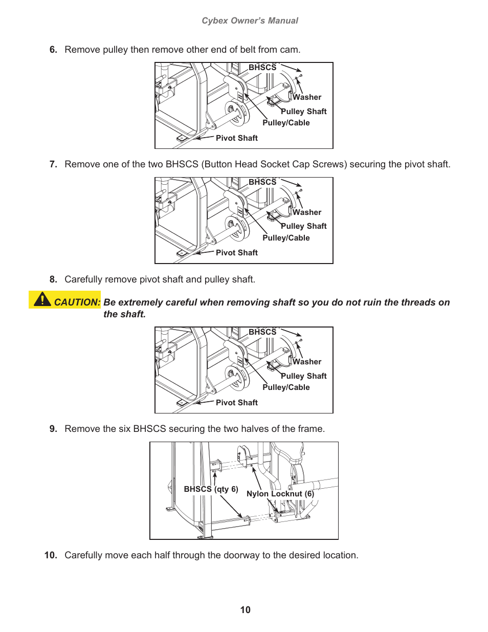 Cybex 11090 Eagle Abdominal User Manual | Page 10 / 32