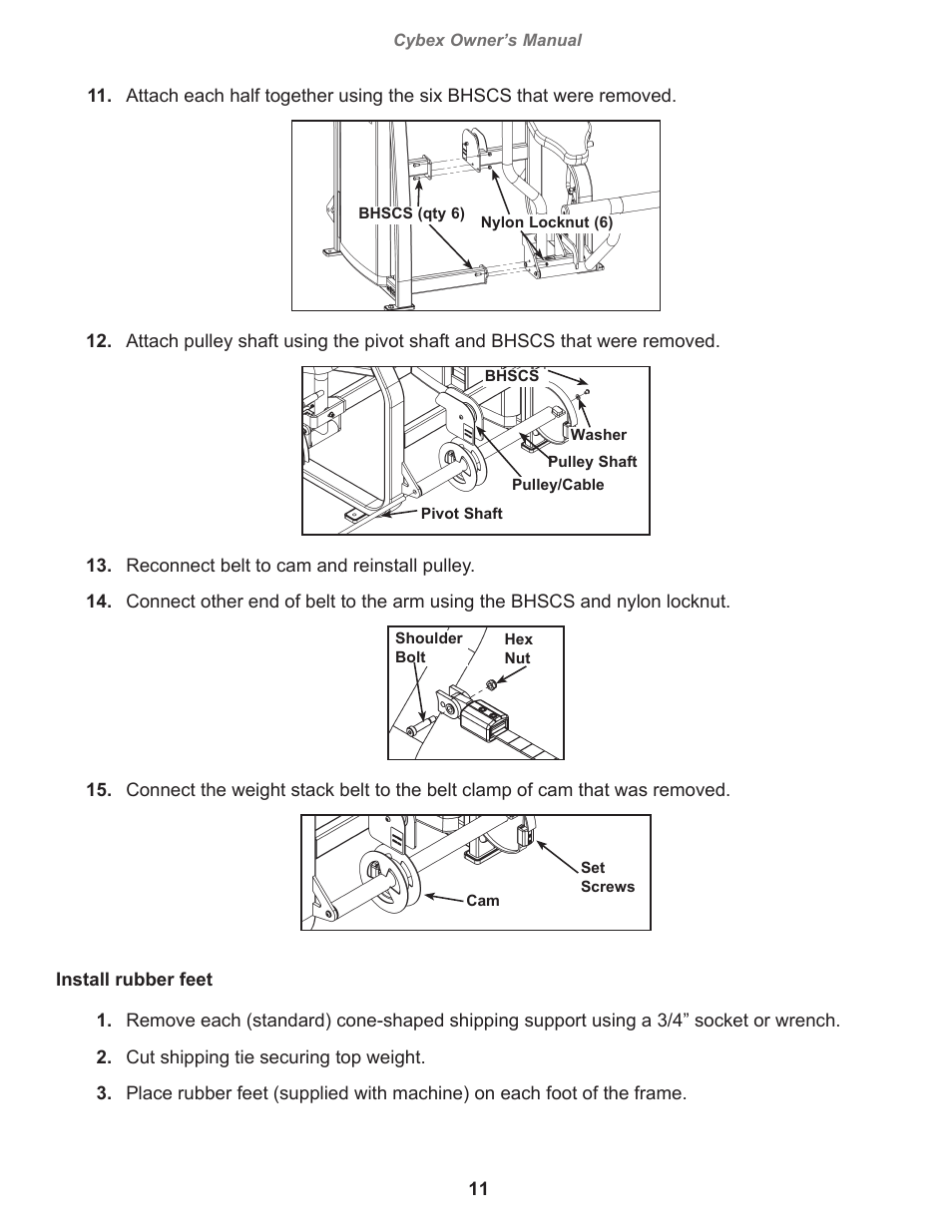 Cybex 11090 Eagle Abdominal User Manual | Page 11 / 32