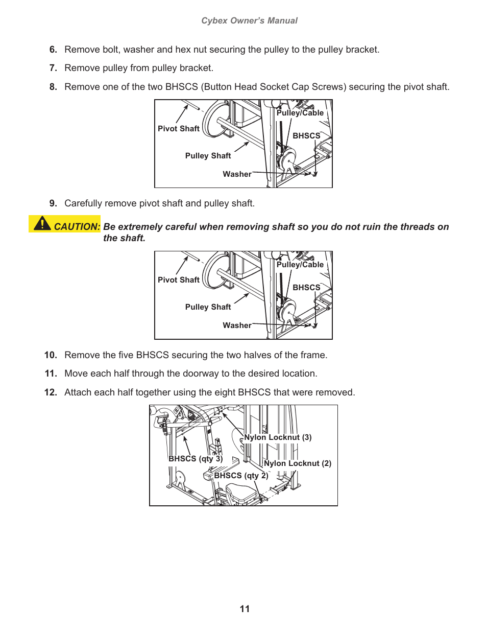 Cybex 11130 Eagle Lat Pull User Manual | Page 11 / 32