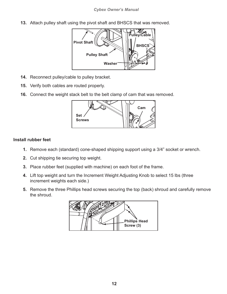 Cybex 11130 Eagle Lat Pull User Manual | Page 12 / 32