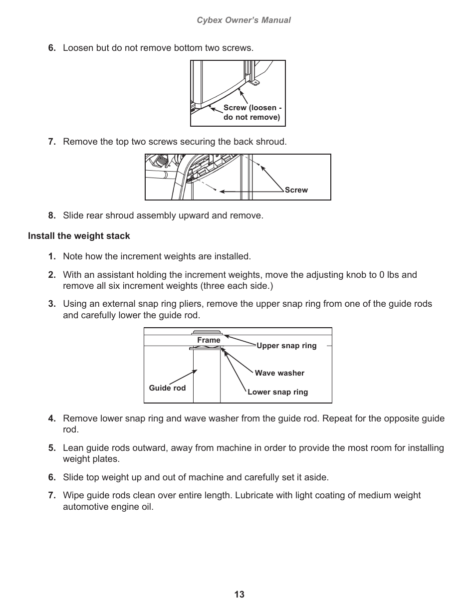 Cybex 11130 Eagle Lat Pull User Manual | Page 13 / 32