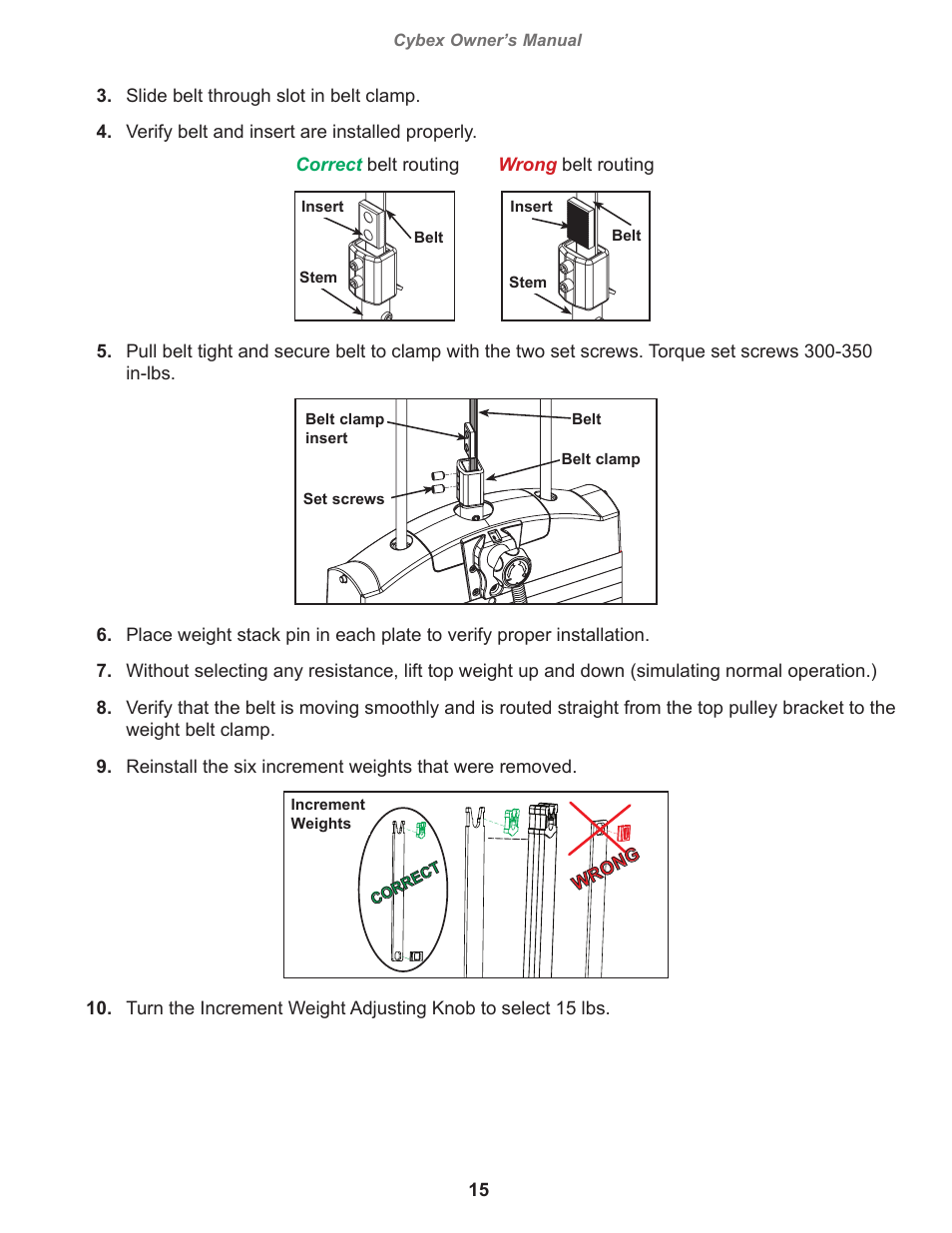 Cybex 11130 Eagle Lat Pull User Manual | Page 15 / 32