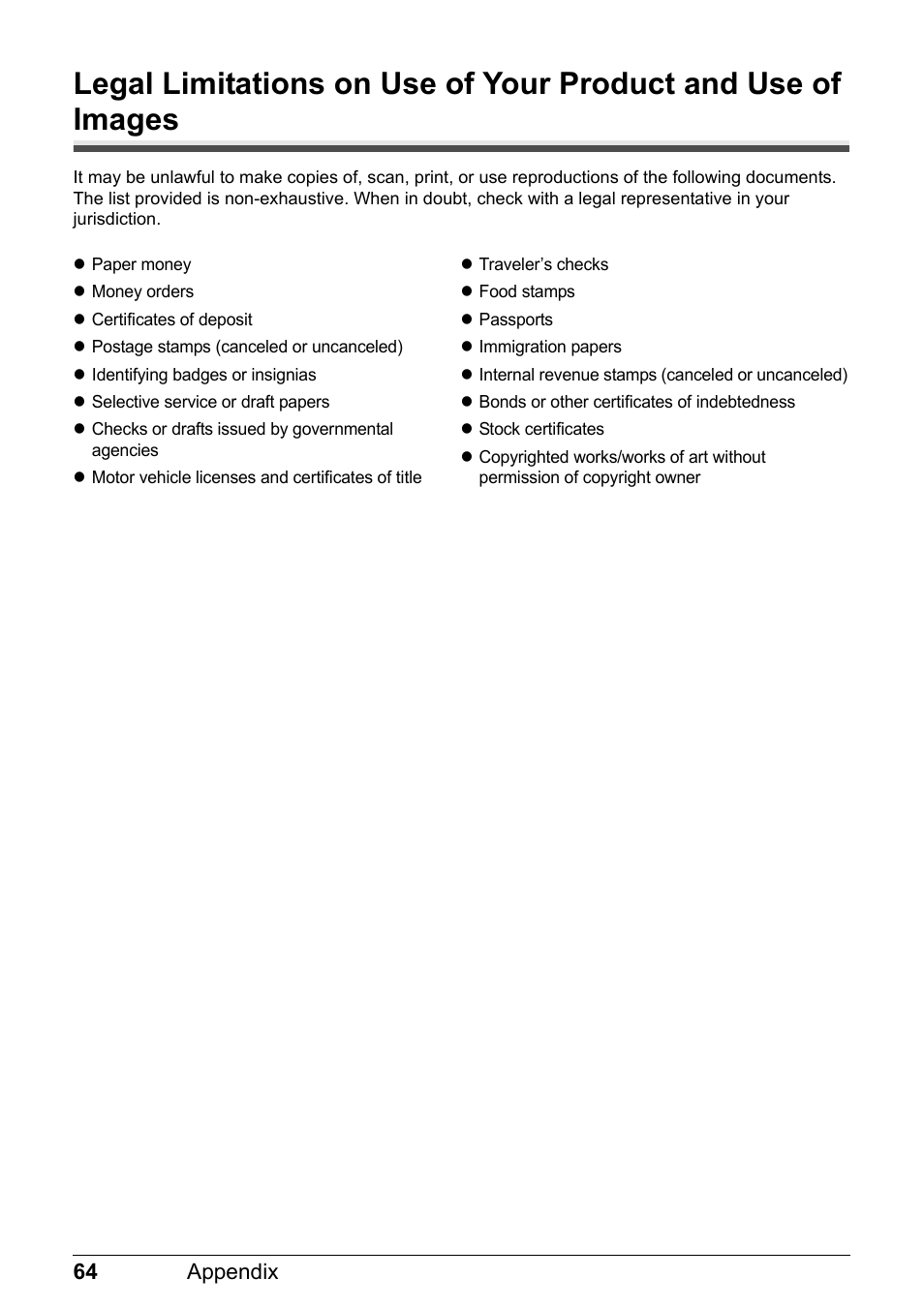 Canon MP 190 Pixma User Manual | Page 68 / 76