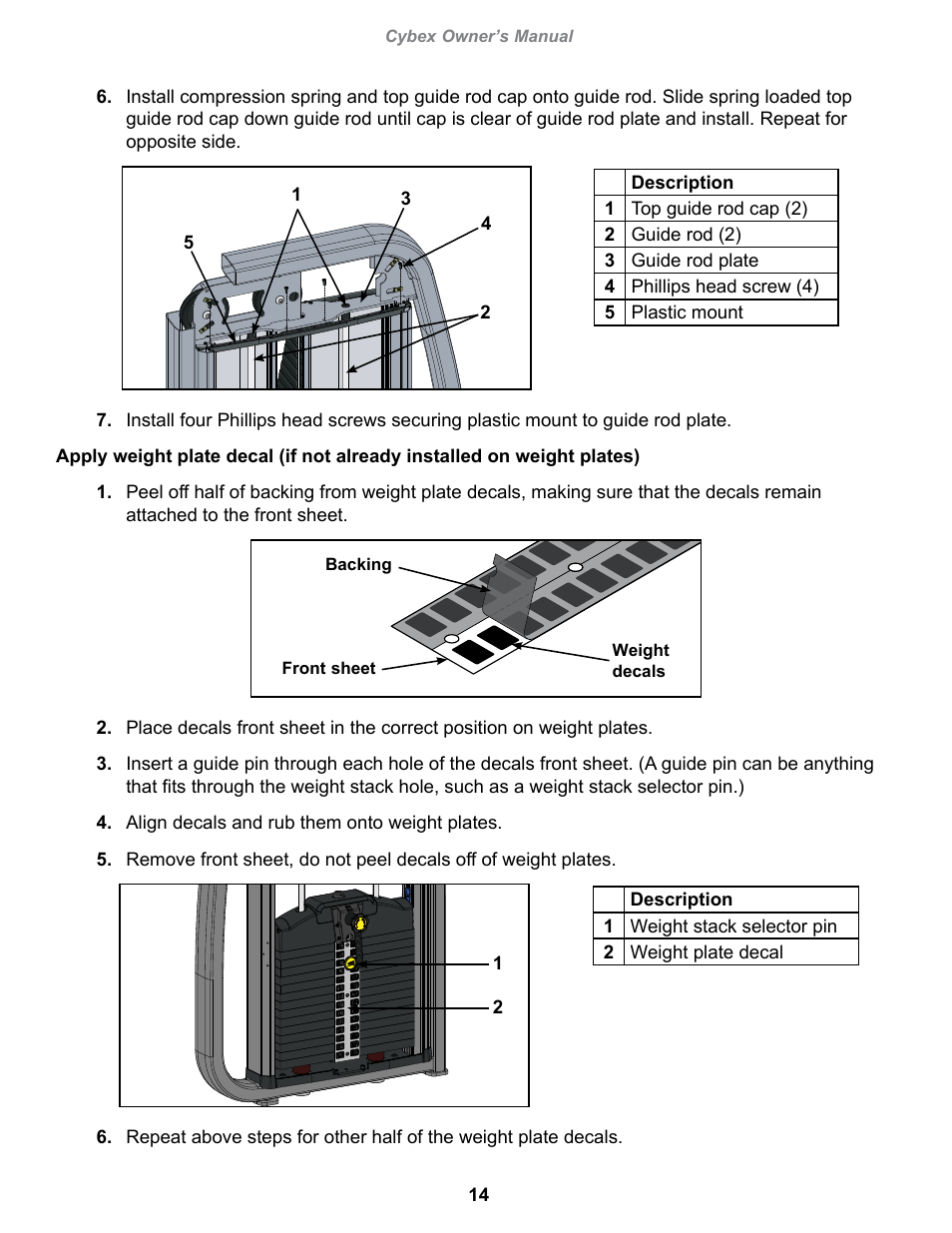 Cybex 20040 Eagle NX Leg Press User Manual | Page 14 / 30