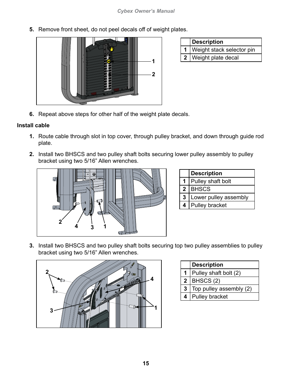 Cybex 20060 Eagle NX Seated Leg Curl User Manual | Page 15 / 30