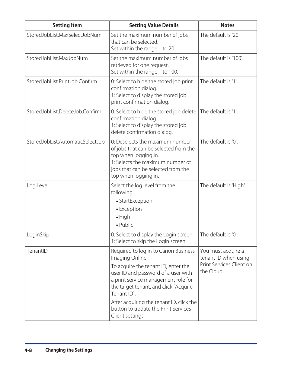 Canon Print Services Client 1 User Manual | Page 60 / 76