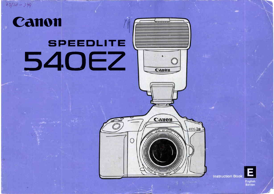 Canon 540EZ User Manual | 58 pages