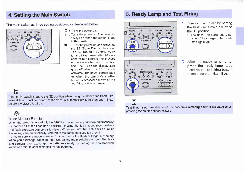 Rear view | Canon 540EZ User Manual | Page 7 / 58