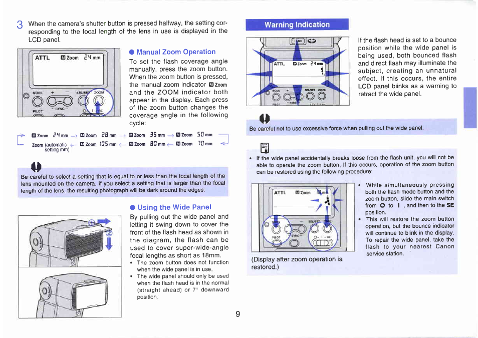 Canon 540EZ User Manual | Page 9 / 58