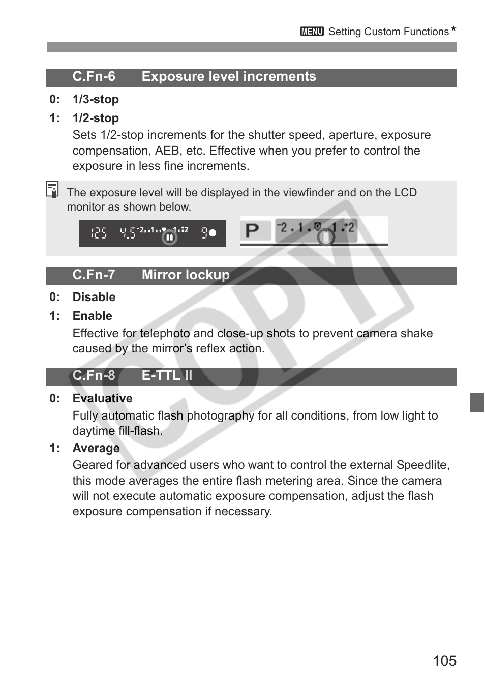 Canon EOS Rebel XTI User Manual | Page 105 / 180