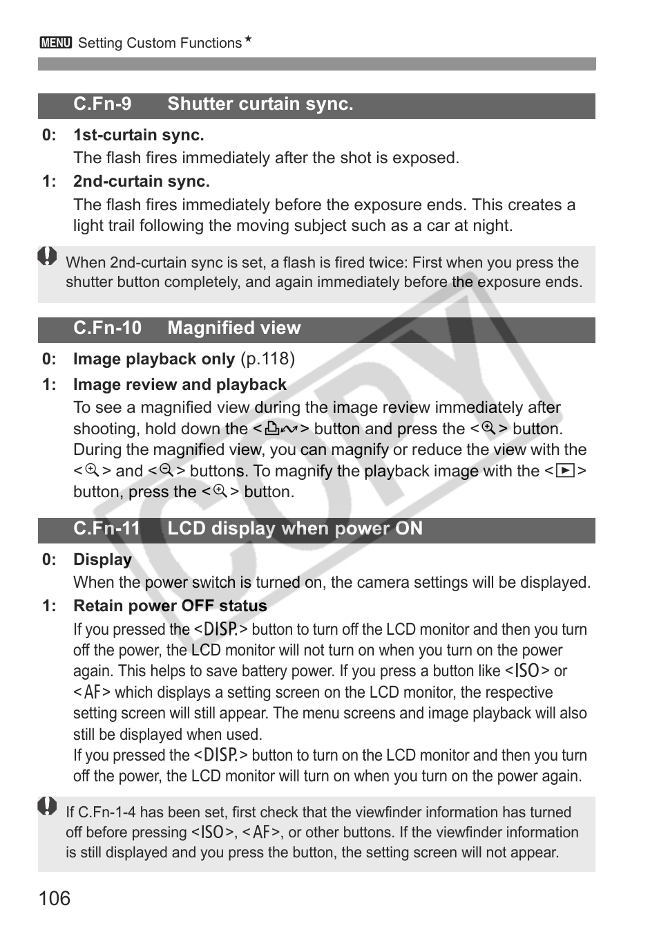 Canon EOS Rebel XTI User Manual | Page 106 / 180