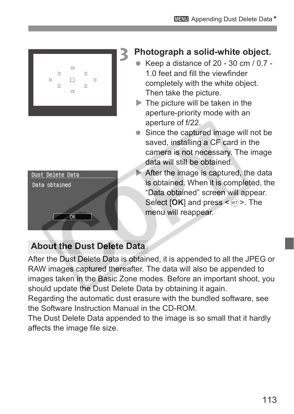 Canon EOS Rebel XTI User Manual | Page 113 / 180