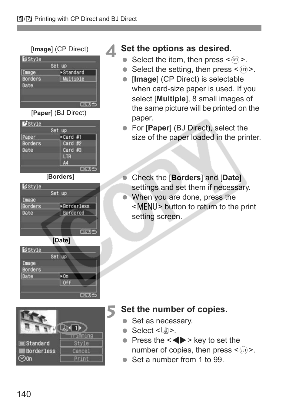Canon EOS Rebel XTI User Manual | Page 140 / 180