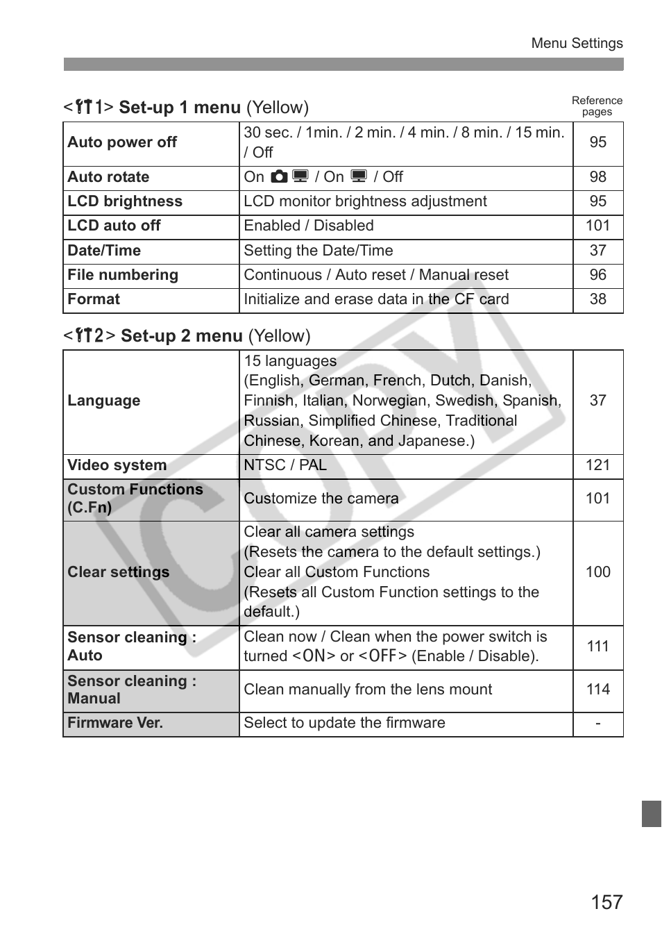 Canon EOS Rebel XTI User Manual | Page 157 / 180