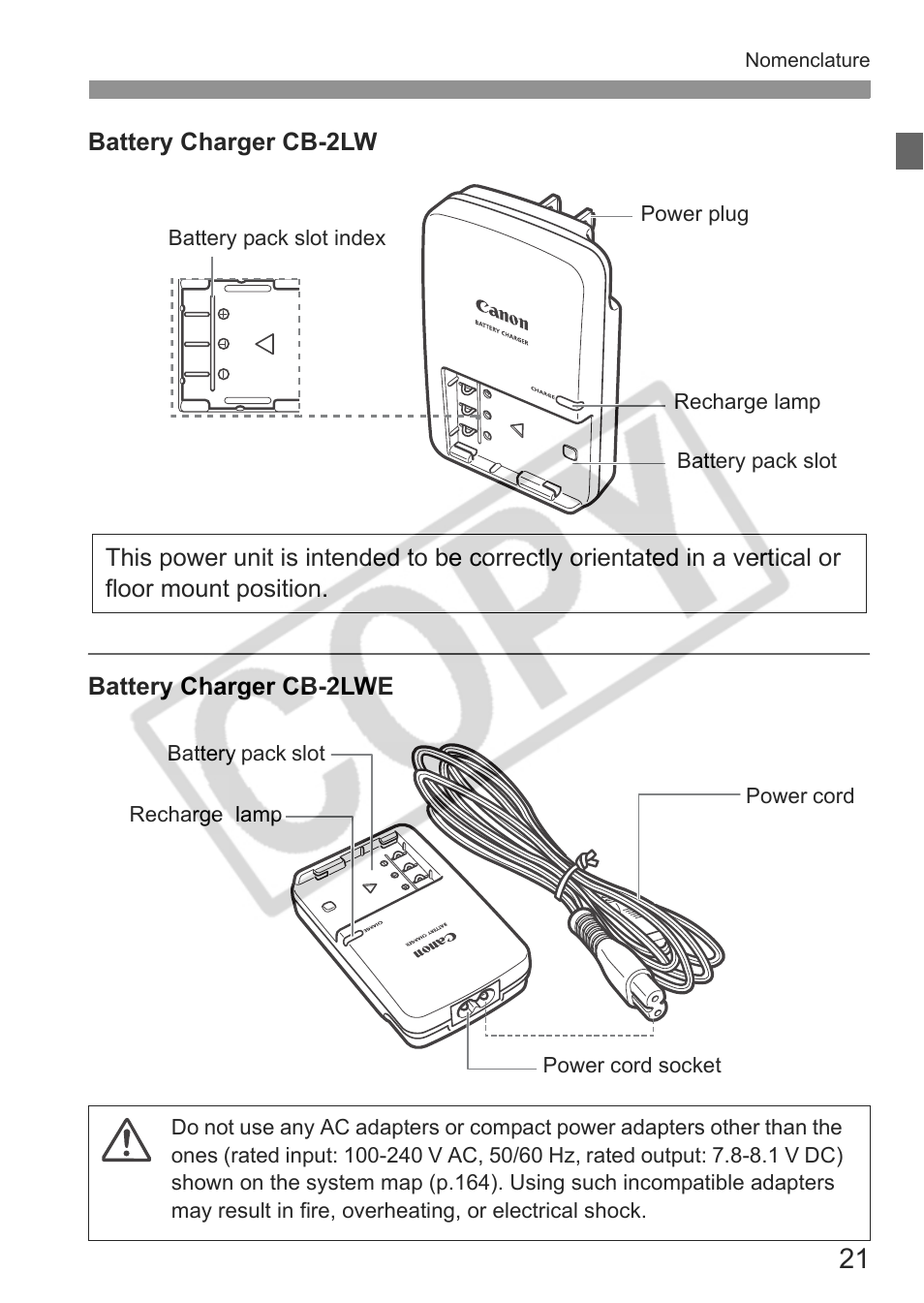 Canon EOS Rebel XTI User Manual | Page 21 / 180