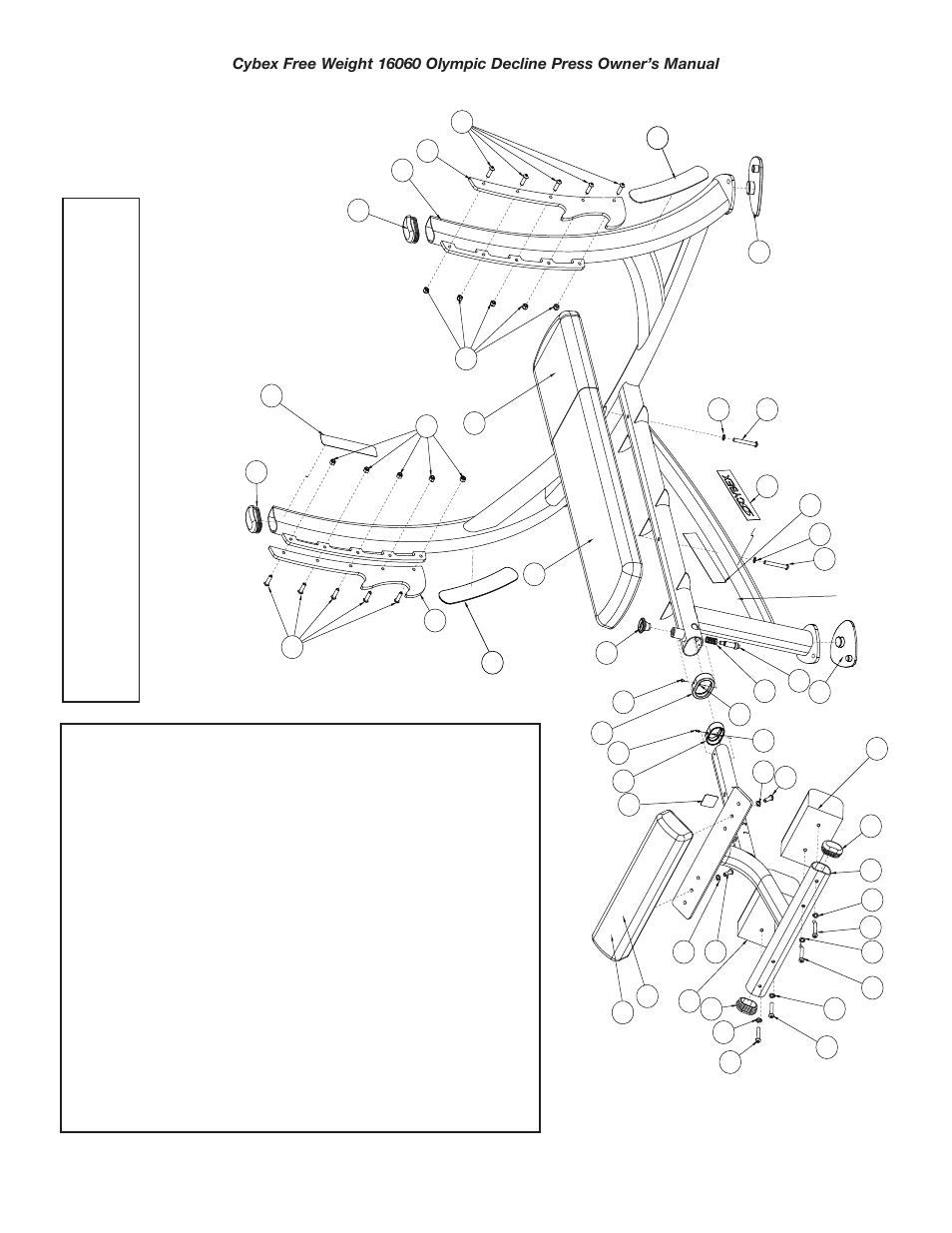 Cybex 16060 Free Weight Olympic Decline Press User Manual | Page 16 / 20