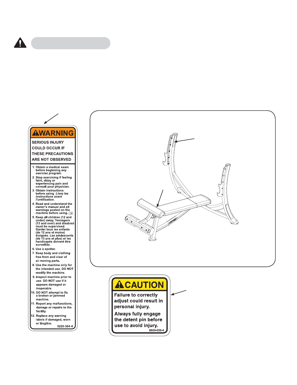 Cybex 16060 Free Weight Olympic Decline Press User Manual | Page 8 / 20