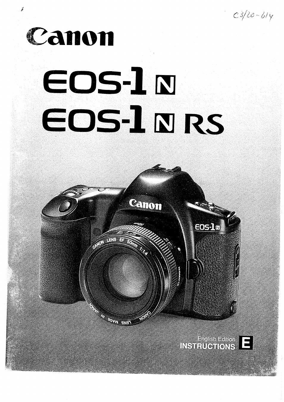Canon EOS 1 N User Manual | 30 pages
