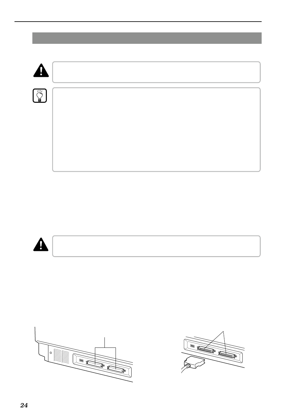 Anschluß an einen computer, Anschluß des scsi-kabels | Canon DR-5080C User Manual | Page 219 / 482