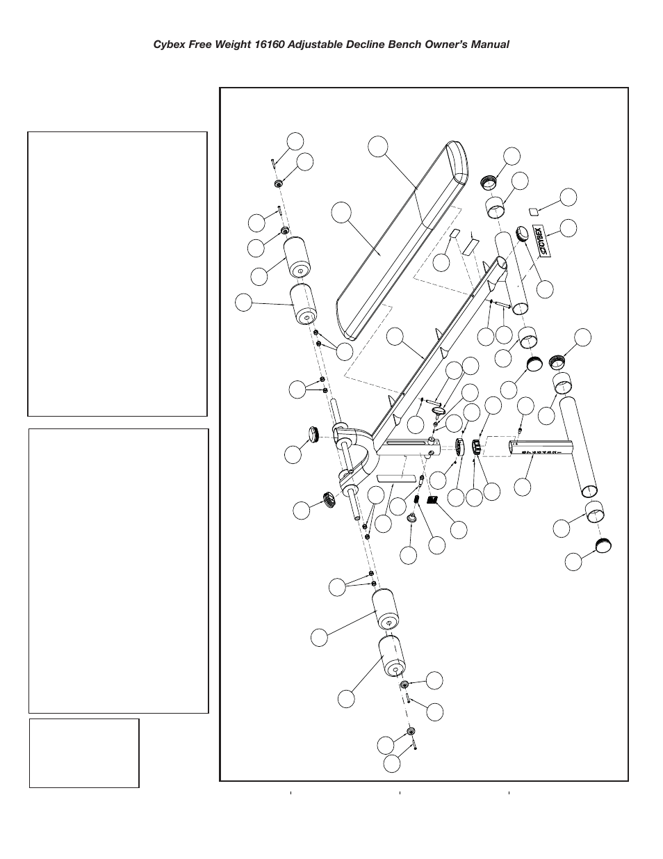 Cybex 16160 Free Weight Adjustable Decline Bench User Manual | Page 16 / 18