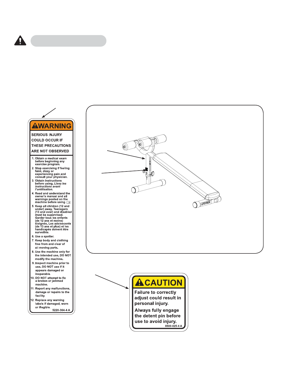 Cybex 16160 Free Weight Adjustable Decline Bench User Manual | Page 8 / 18