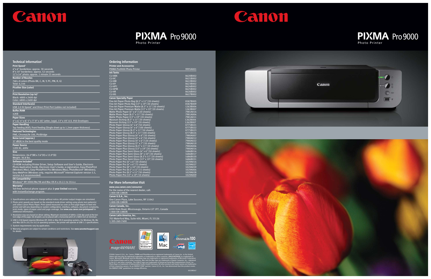 Canon PRO9000 User Manual | 2 pages
