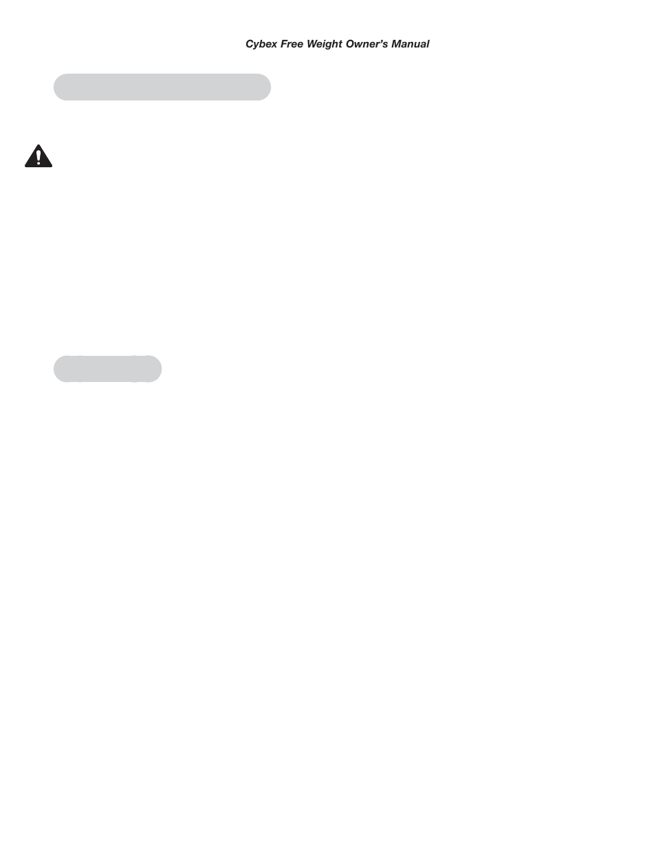 2 - exercise | Cybex 16170 Free Weight BLAB User Manual | Page 9 / 20