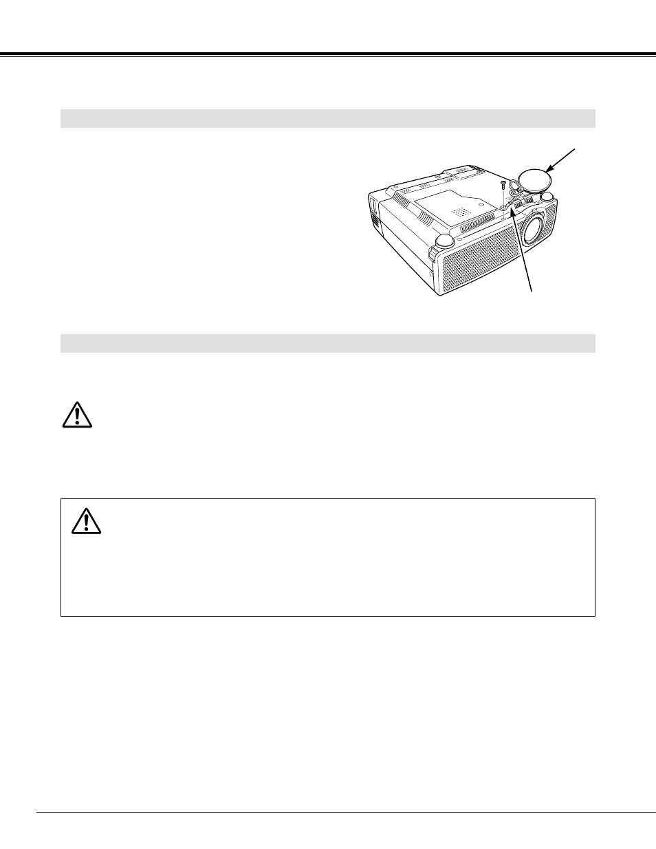 Preparation, Moving projector, Mounting lens cover | Canon LV-S1 User Manual | Page 10 / 44