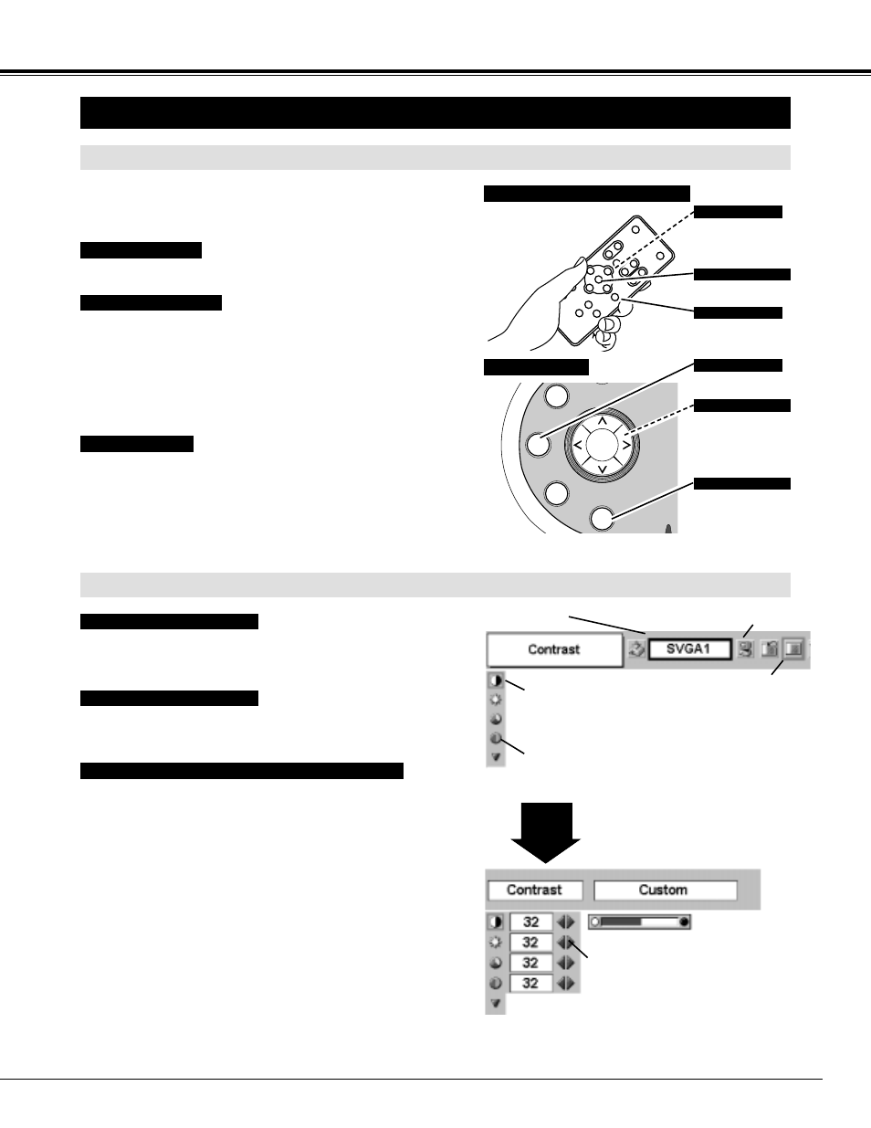 Operating on-screen menu | Canon LV-S1 User Manual | Page 17 / 44